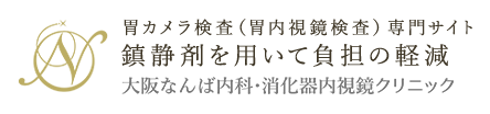 胃カメラ検査（胃内視鏡検査）専門サイト 鎮痛剤を用いて負担を軽減を 大阪なんば内科消化器内視鏡クリニック